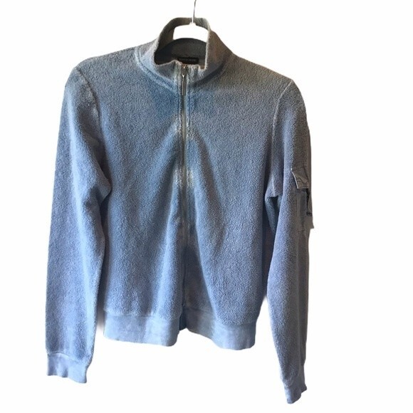 Boston Proper Light Blue Full Zip Sweater Size S - Picture 1 of 5